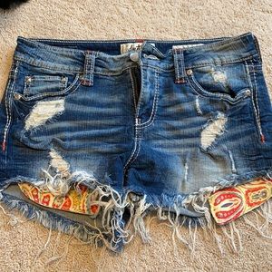 Daytrip denim shorts, high rise